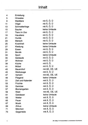 33 Kreuzwortrtsel zu Sachthemen | 2. bis 4. Klasse