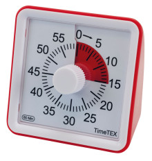 Lautlose Zeitdauer-Uhr rot-3360, 