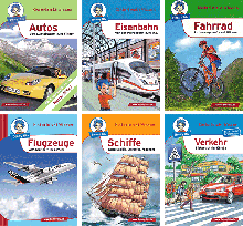 Fahrzeuge und Verkehr – Set mit 6 Benny Blu Büchlein-5574, 