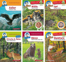 Wildtiere – Set mit 6 Benny Blu Büchlein-5600, 
