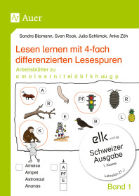 Lesen lernen mit 4-fach differenzierten Lesespuren – Band 1-670292-gruppe,