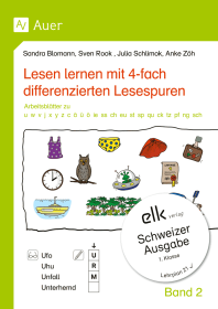 Lesen lernen mit 4-fach differenzierten Lesespuren – Band 2-670296-gruppe,