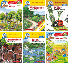 Wiese und Teich – Set mit 6 Benny Blu Büchlein-5566, 