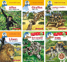 Zootiere 2 – Set mit 6 Benny Blu Büchlein-5567, 