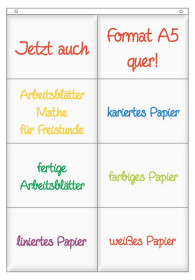 Sichttaschenvorhang A5 quer-3345, 